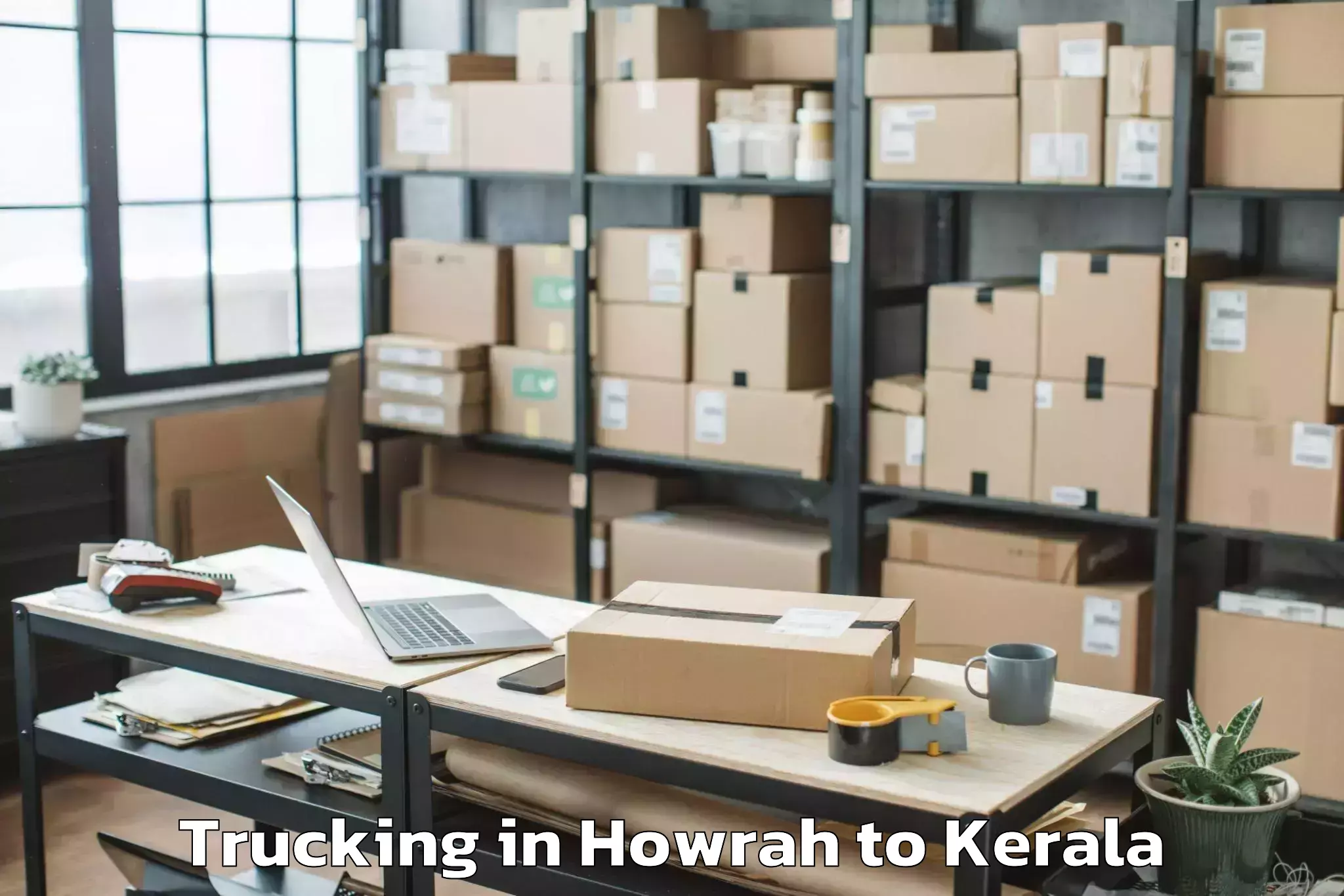 Book Howrah to Changanacherry Trucking Online